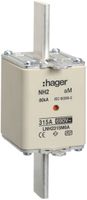 Fusibile HPC Hager DIN2 690VAC 315A aM segnalatore doppio inossidabile