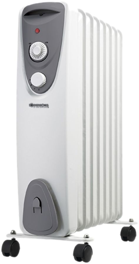 Radiateur OFR 8 Öl Frei, 1.5kW 230V 7.2kg 45×64×24cm blanc/gris