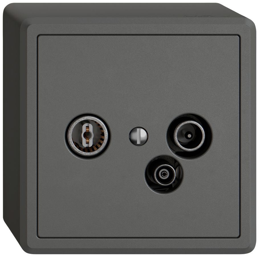 AP-Antennendose TV-R-Daten EDIZIO.liv SNAPFIX® 11dB dgu