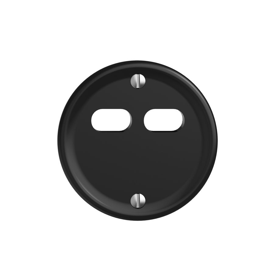 Montageset Feller STANDARDdue für Steckdose USB 18W 2×Typ C schwarz