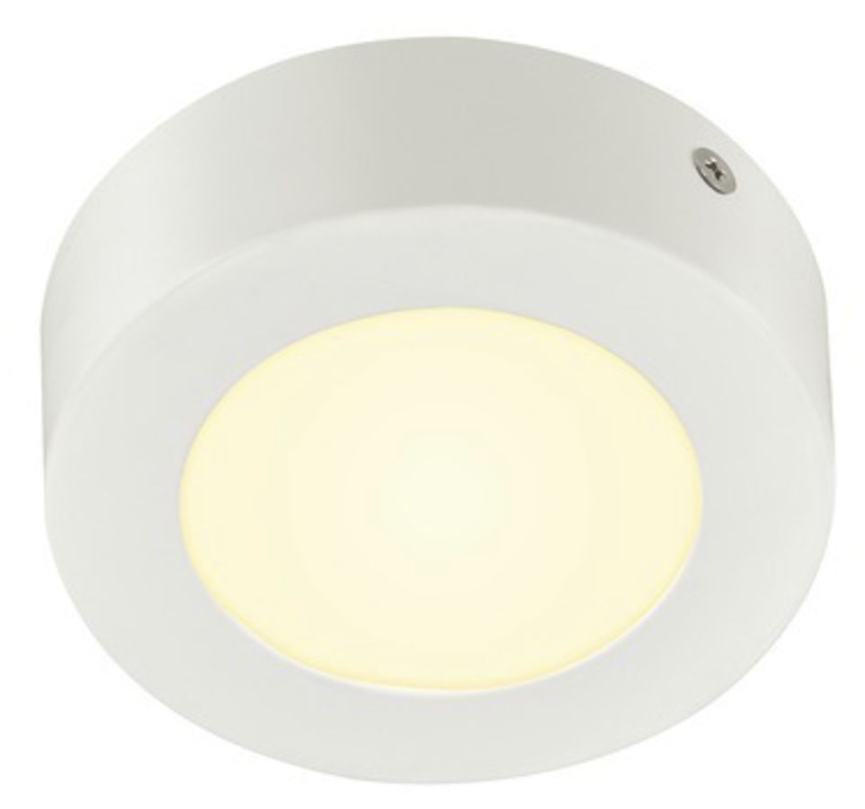 Plafonnier/applique LED SLV SENSER 12 ROUND 8.2W 480lm 3000K Ø115×35mm blanc