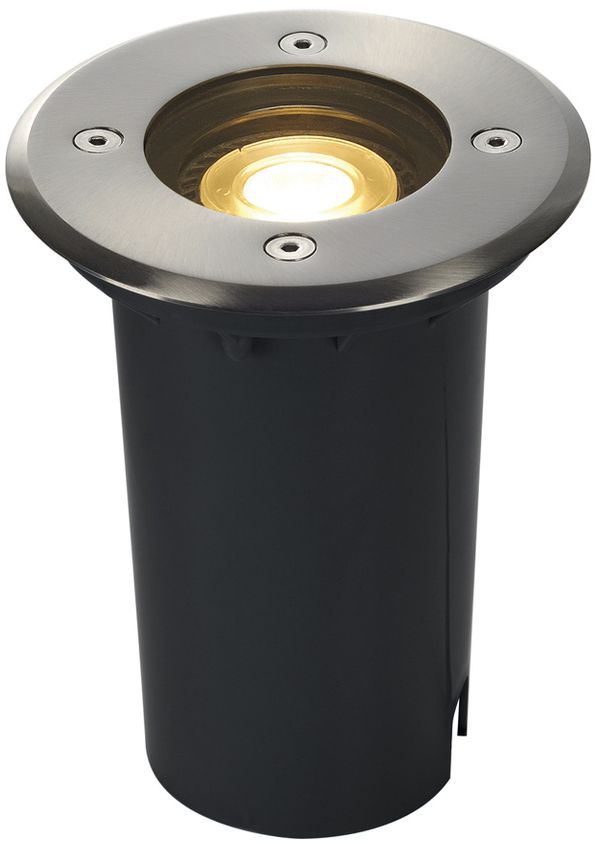 EB-Bodenleuchte SLV SOLASTO, GU10 6W rund IP67 Edelstahl