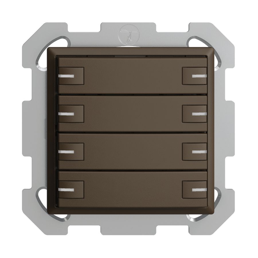 UP-KNX-Taster RGB EDUE, 250mW, m.RGB-LED, 8×Taste, 1×Tastenb., cof