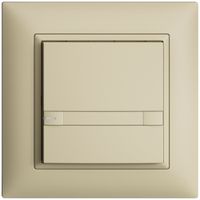 UP-Taster KNX 1-fach EDIZIOdue colore vanille RGB mit LED mit Papiereinlage