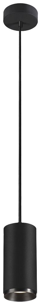 Lampada sospesa LED SLV NUMINOS M PHASE 20W 2125lm 4000K 24° Ø85×185mm nero