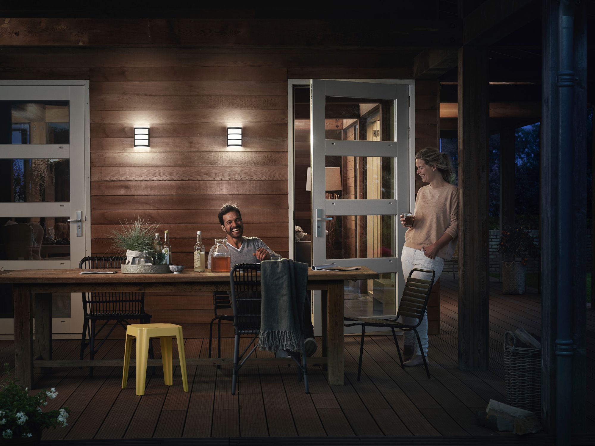 Applique LED Philips Python 6W 500lm 4000K IP44 antracite