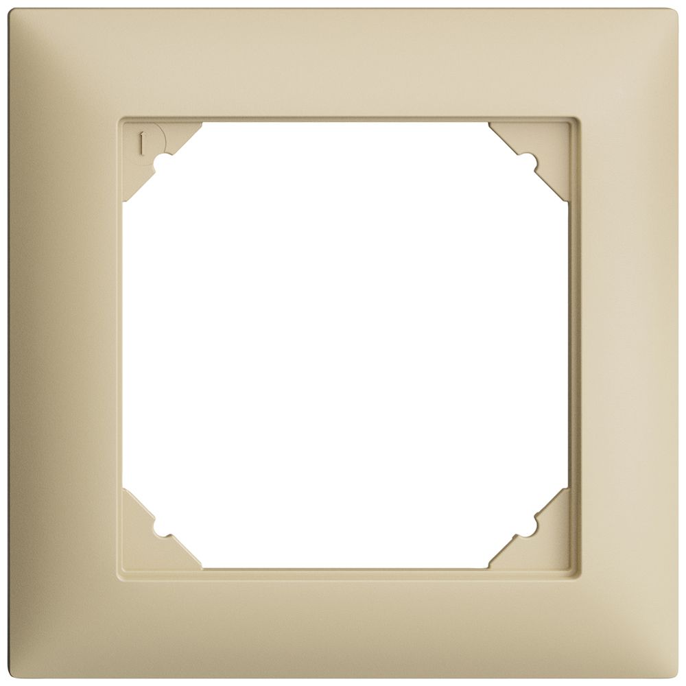 Cadre de recouvrement EDIZIOdue 1×1 vanille