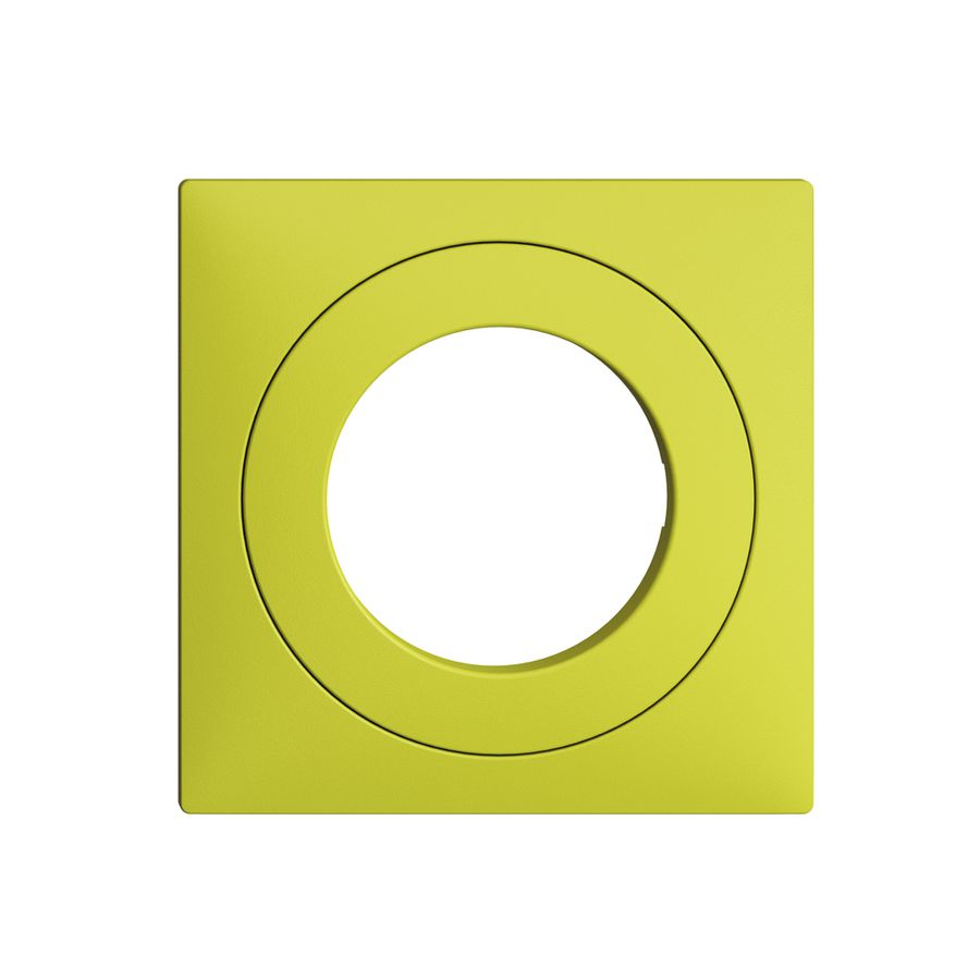 Frontset EDIZIOdue lemon 60×60mm für Schlüsselschalter