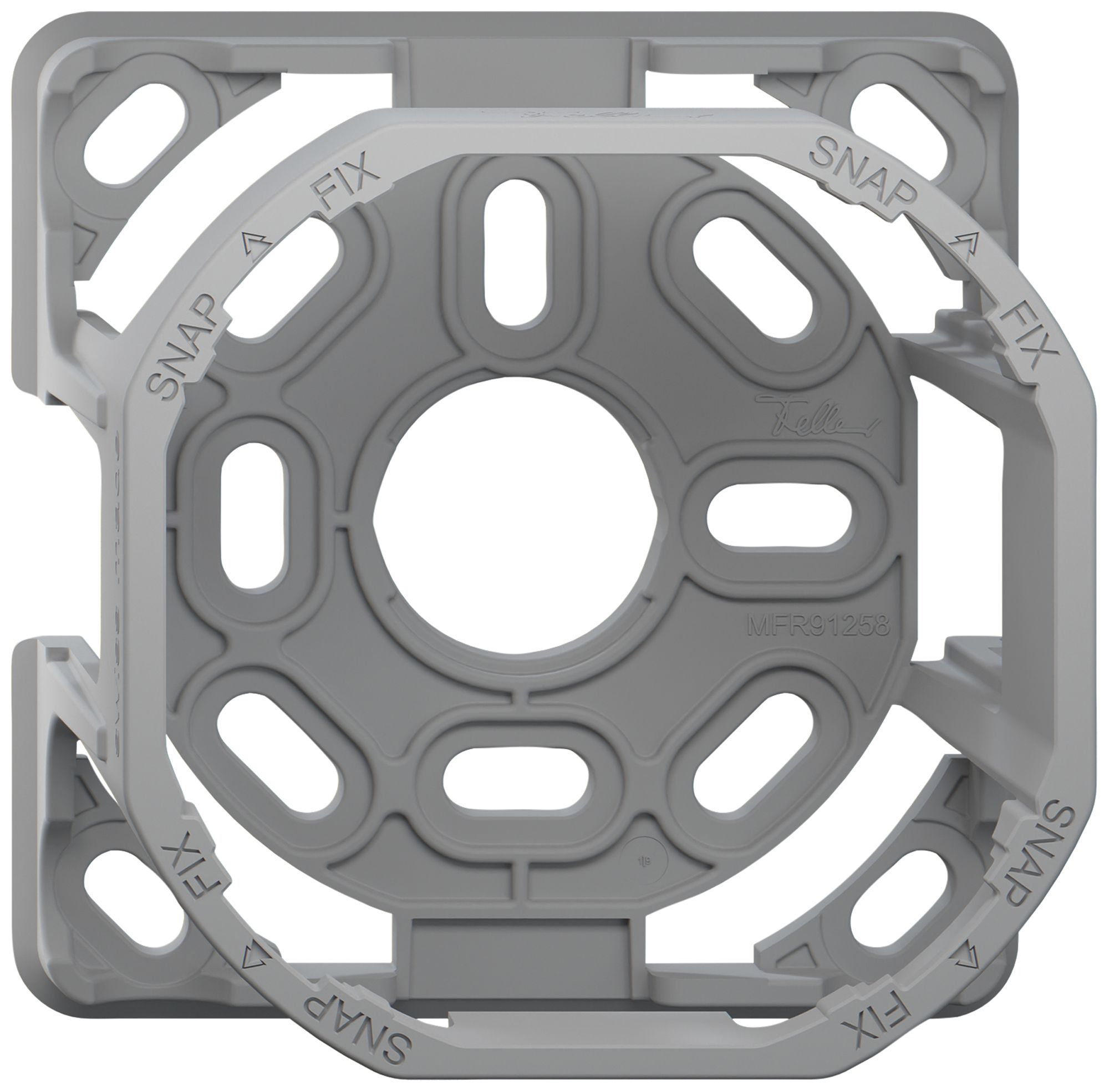 AP-Befestigungsbügel Feller SNAPFIX® für 1 Apparat 74×74×54mm