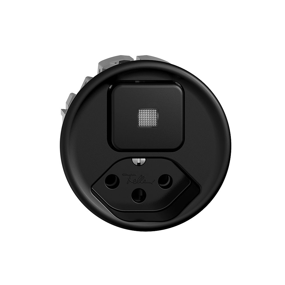 Leuchtkombination KS A-R/1L+T13 STANDARDdue schwarz mit Linse, LED gelb