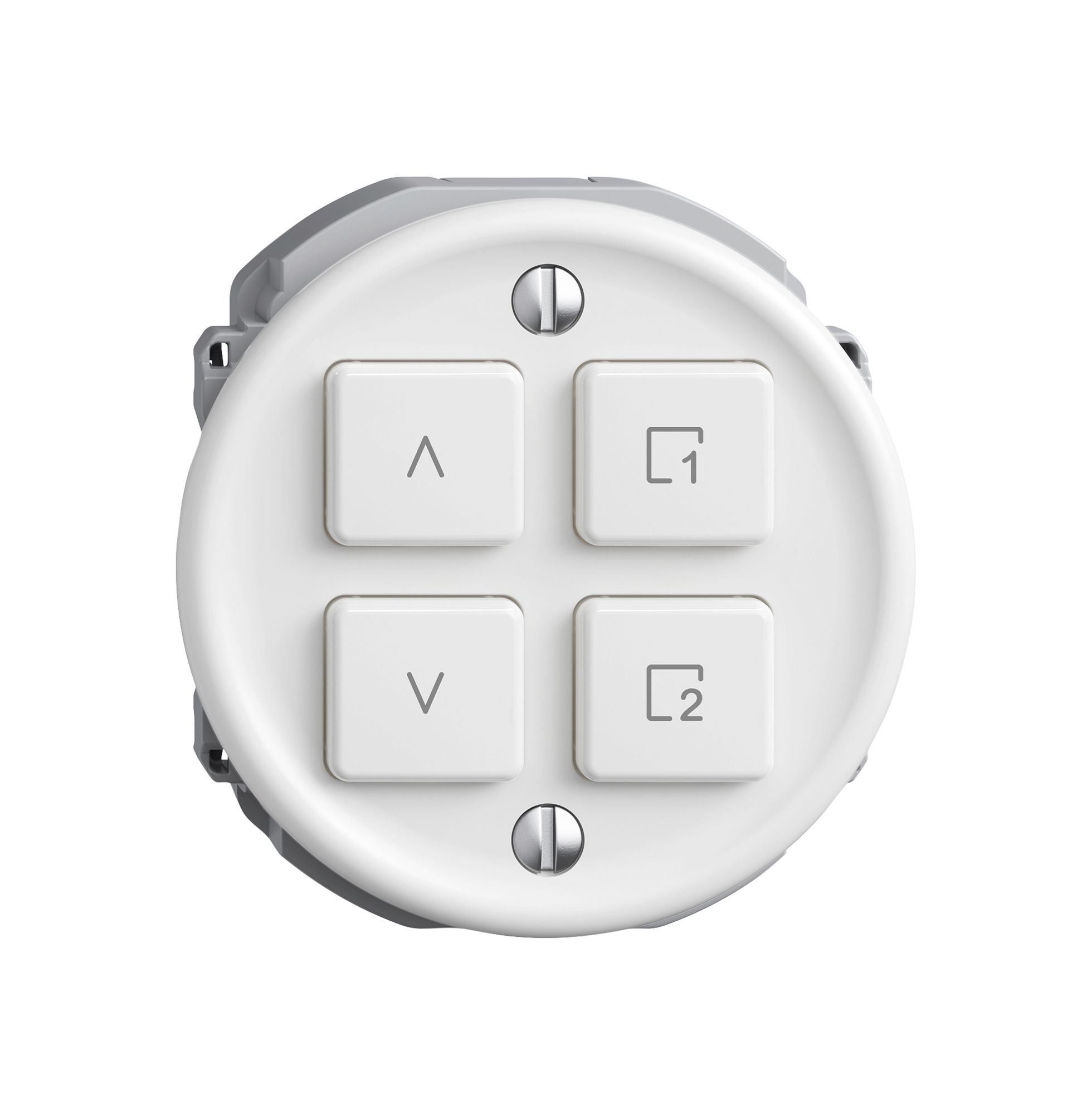 Bedienaufsatz zu Storenschalter STANDARDdue Wiser 1K 4T ws