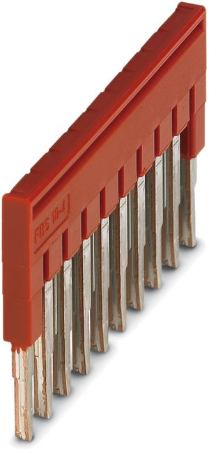 Steckbrücke 4mm 10L rot CLIPLINE