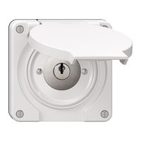 Schwenktaster NEVO N.CO mit Schloss&2 Schlüsseln, KS, 0 <- 1, weiss