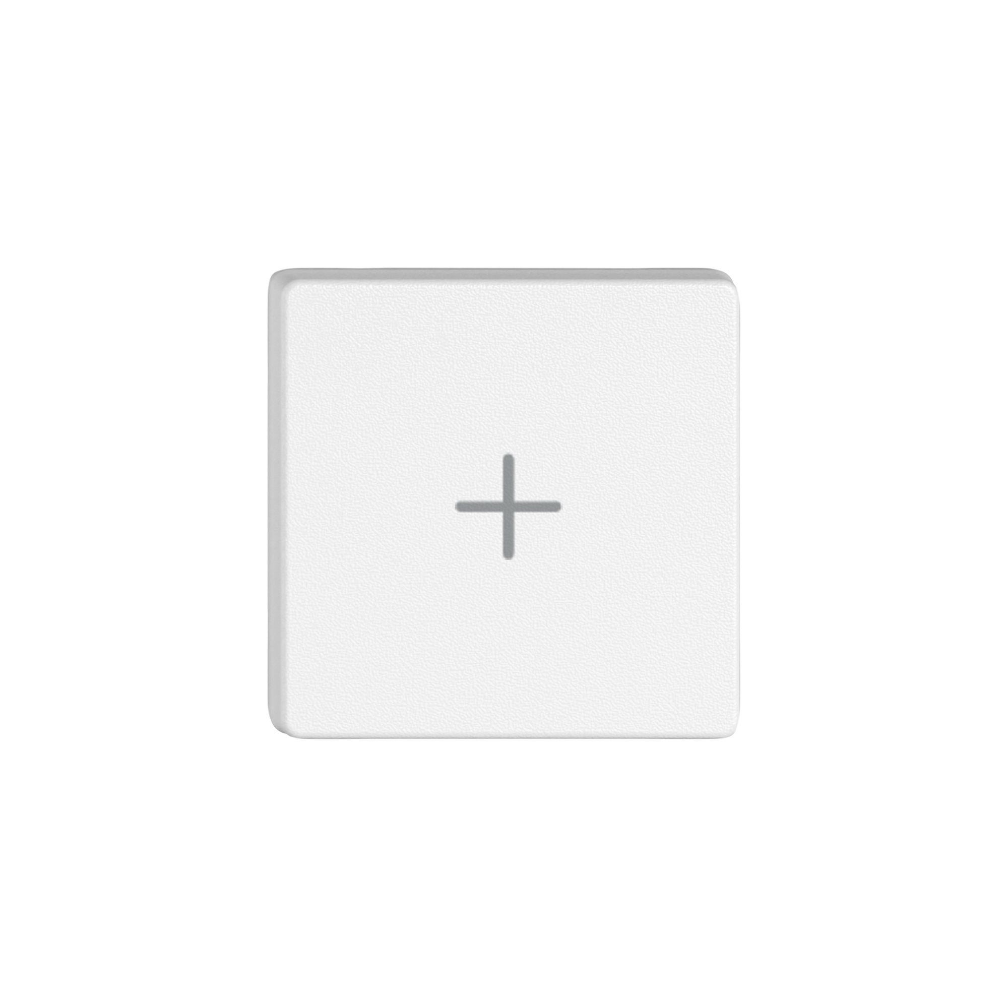 Taste 1/4 EDIZIO.liv Wiser mit SNAPFIX® mit Symbol + (Plus) ws