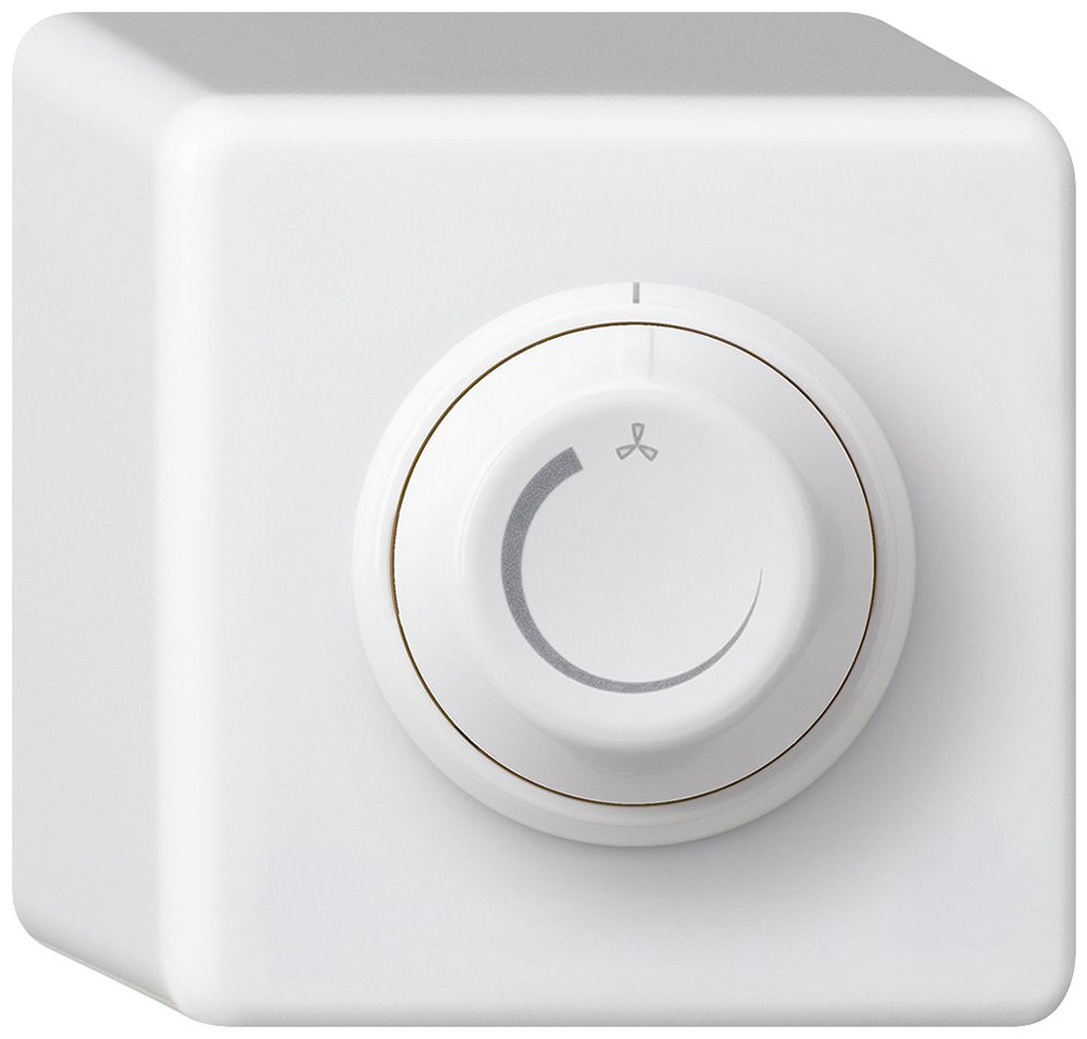 Régulateur de vitesse AP blanc basico 25…600VA