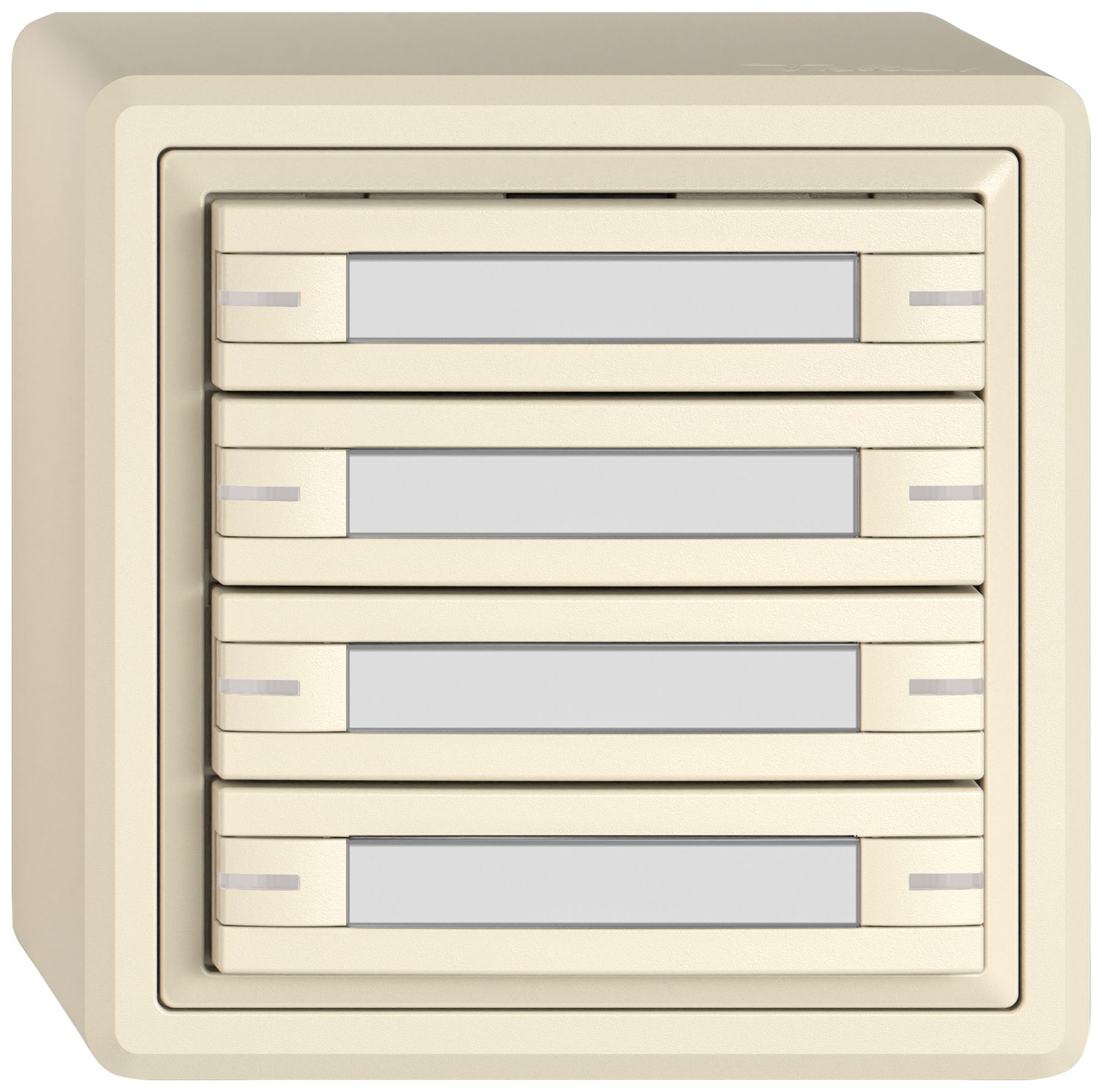 Pulsante KNX RGB AP EDIZIO.liv SNAPFIX® sensore temp.RGB-LED targ.8× com.1T cr