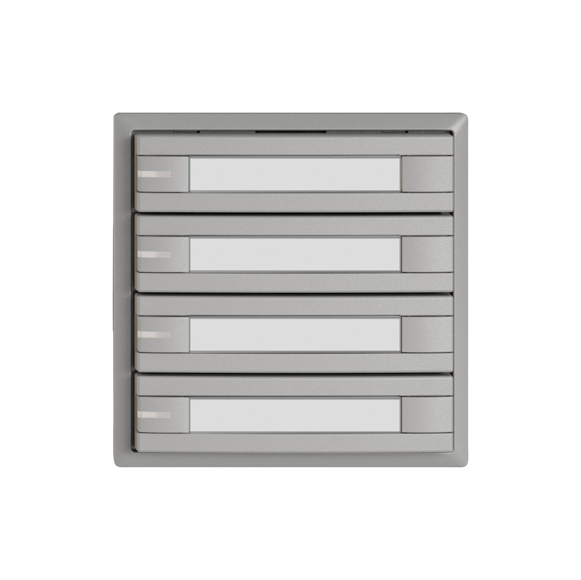 Pulsante KNX RGB EDIZIO.liv SNAPFIX® sensore temp.RGB-LED targ.4× com.2T grc