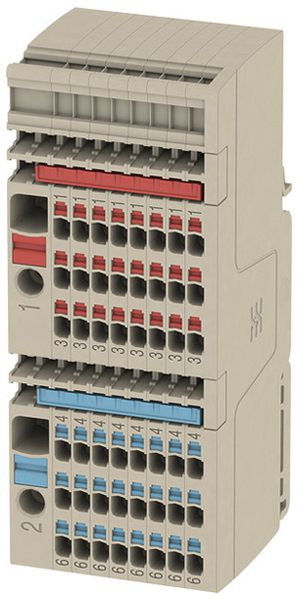 Barrette de bornes Weidmüller SET AAP13 9P 0.5…6mm² 41A 250V push-in beige