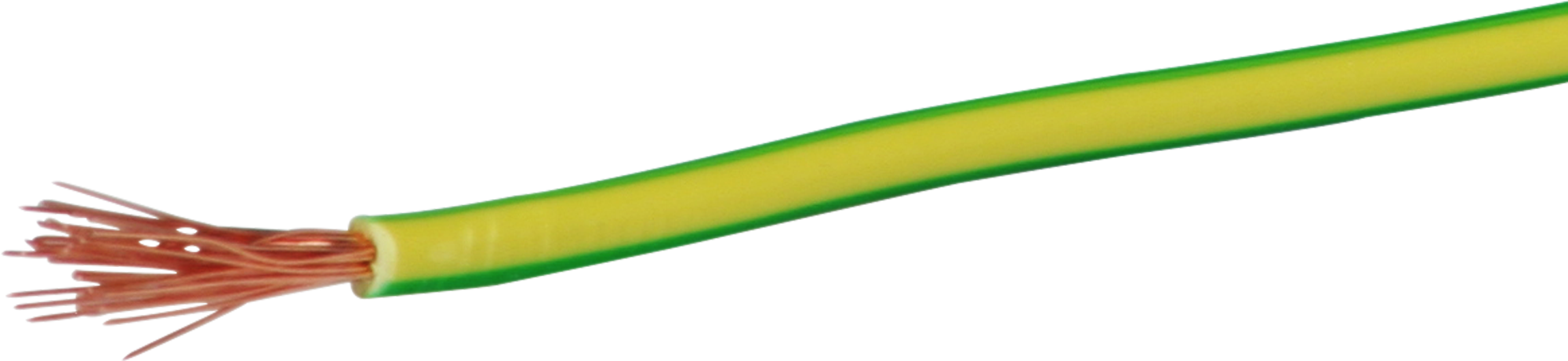 Toron T 1mm² vert-jaune Eca, Bobine à 200m