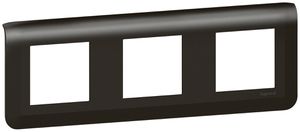 Abdeckrahmen MOS 3×2 Module horizontal schwarz matt