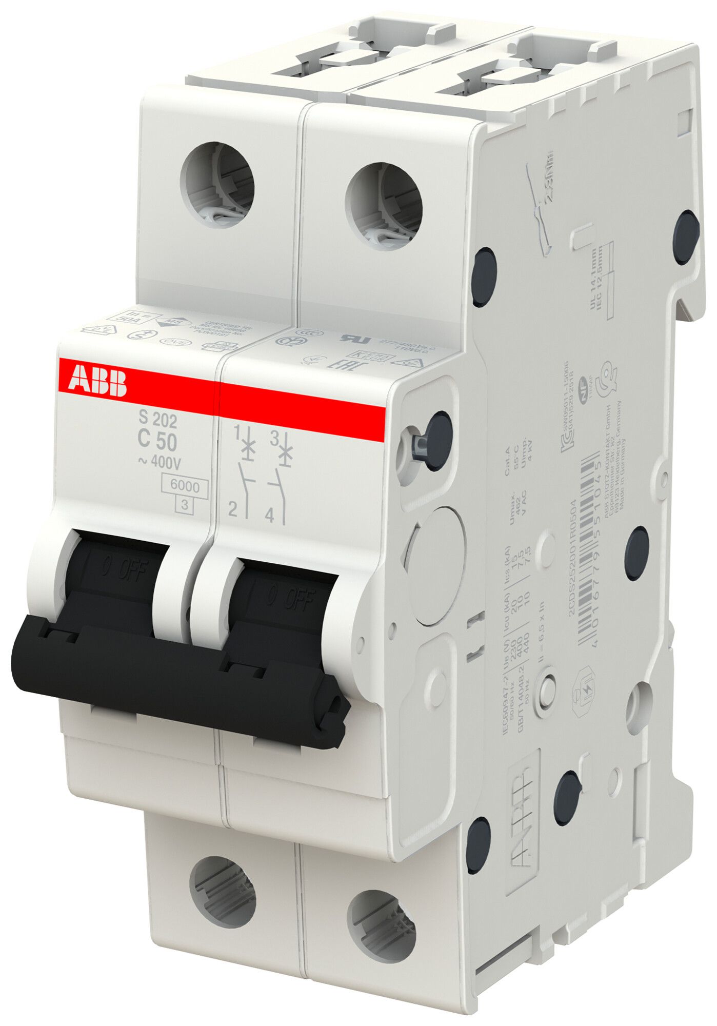 Disgiuntore SMISSLINE TP UCZ 2×6A 10kA
