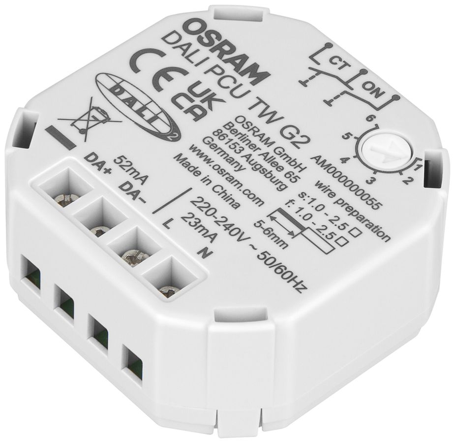 Steuergerät LEDVANCE 230V DALI PCU TW 49×48×22mm weiss