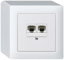 Scatola AP kallysto 2×RJ45u separato bianco