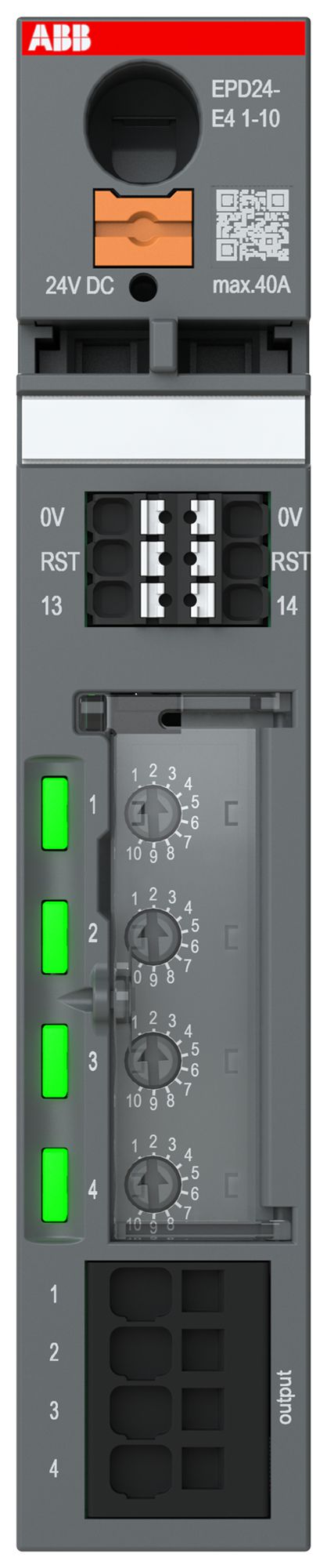 Geräteschutzschalter ABB EPD24-E4 24V elektronisch 1…10A NO