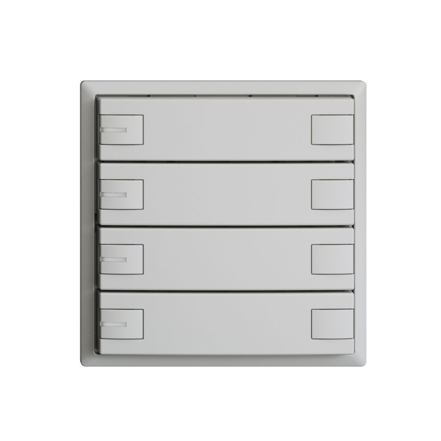 Poussoir KNX RGB EDUE, 250mW, a.LED RGB, 4×poussoir, comm.2×touches, grc