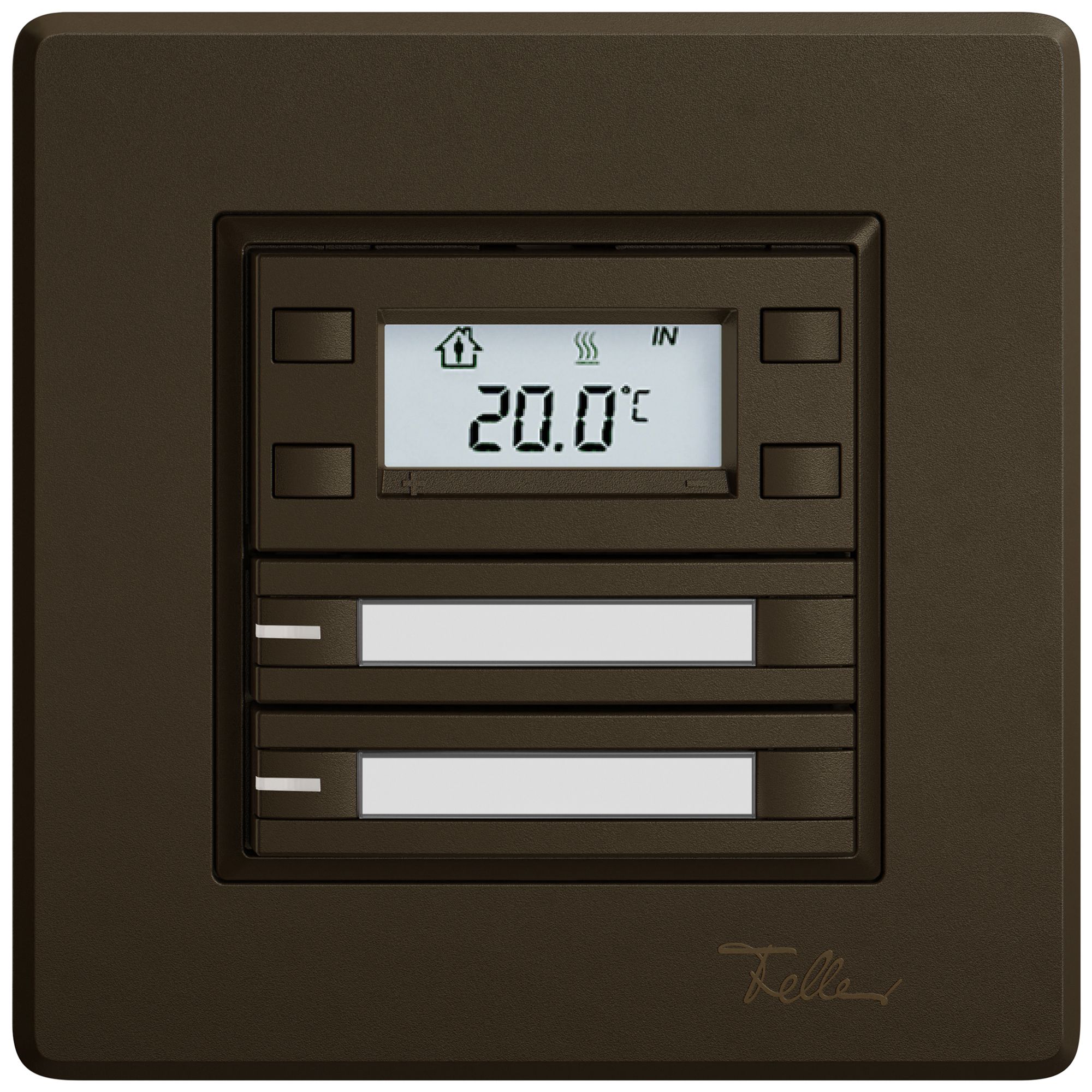 UP-RTH-Taster EDIZIO.liv SNAPFIX® m.RGB-LED Pap.2×Taste 2-Tbed.br