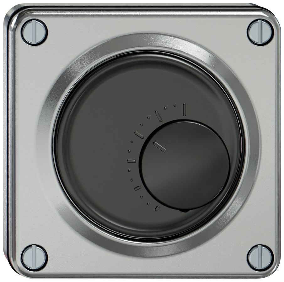 Termostato ambiente INC ELEMENT 230VAC 10A 5…30°C alluminio