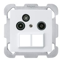 UP-Antennendose R/TV-Daten kallysto HMS B 2GHz 4dB weiss