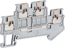 Morsetto a 2 piani CLIPLINE 0.14…1.5mm² grigio