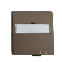 Boîte de raccordement ENC FTTH EDIZIOdue FH 1×LC APC Duplex F coffee