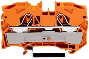 Borne de passage WAGO TopJob-S 10mm² 2L orange série 2010