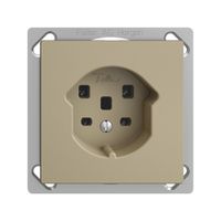 Prise INC EDIZIOdue T25 16A sand, bornes à vis