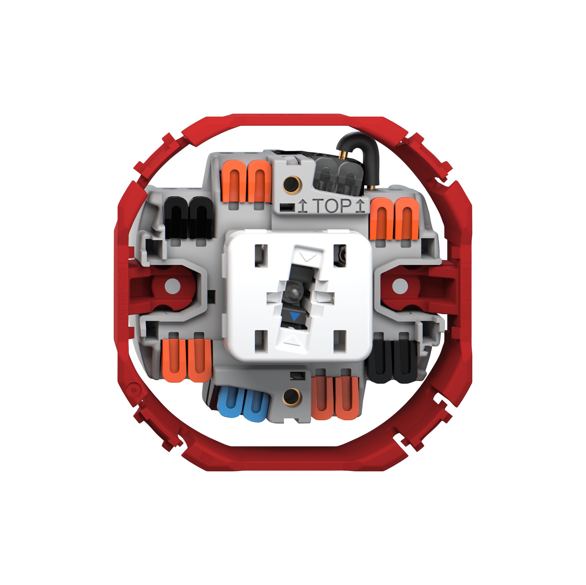 Leuchtdruckschalter Feller SNAPFIX® 3/2L Seitenlinse KS blau