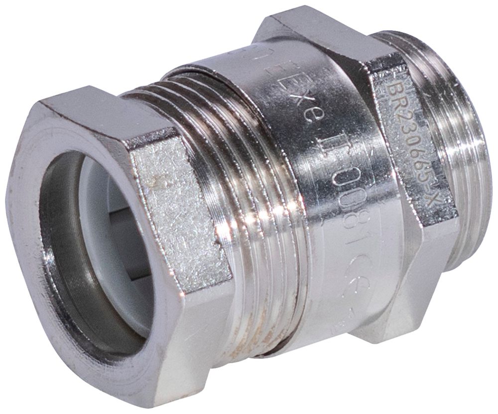 Pressacavo Plica KV ECEA EEXe, M16 per cavo Ø3.5…8mm 7mm ottone nichelato IP66