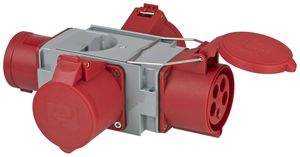 Deviatore incrociato Brennenstuhl 1×spina CEE32/5 3×presa CEE32/5 IP44
