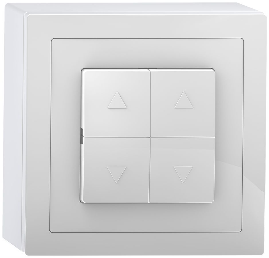 AP-Storentaster Sidus, 2-Kanal, weiss glänzend