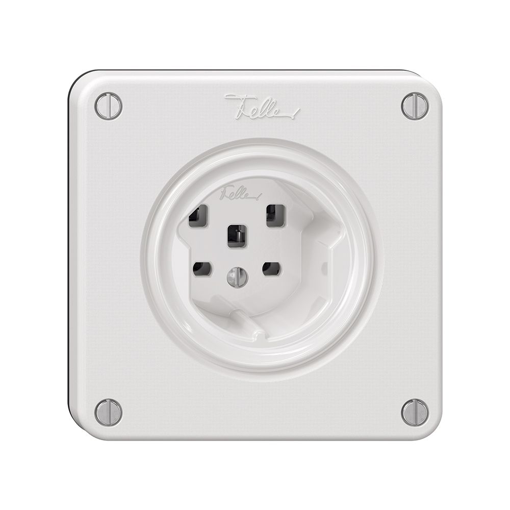 Prise NEVO, 1×T25, blanc