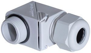 Pressacavo 90° WADI C-W, M25 per cavo Ø13…18mm 11mm PA IP68 grigio chiaro