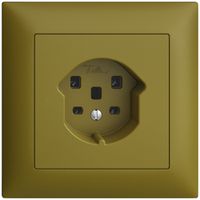 UP-Steckdose EDIZIOdue T25 16A olive, Schraubklemmen