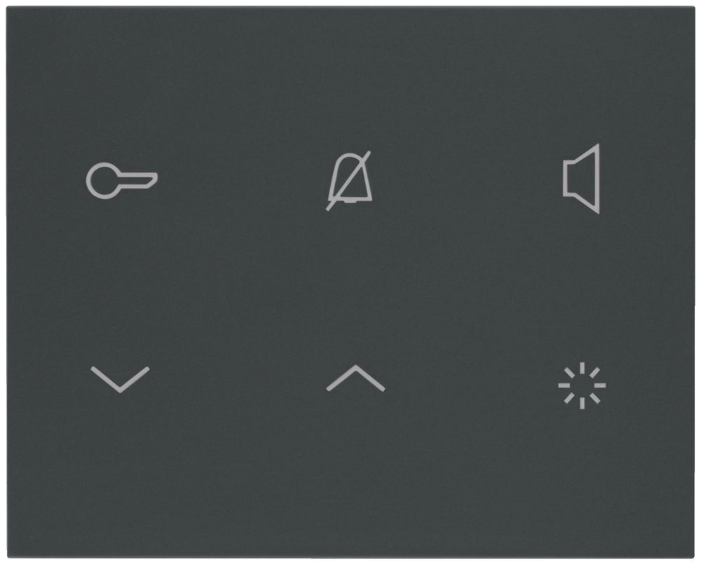 AP-Innenstation Audio Hager elcom.touch 2-Draht, schwarz