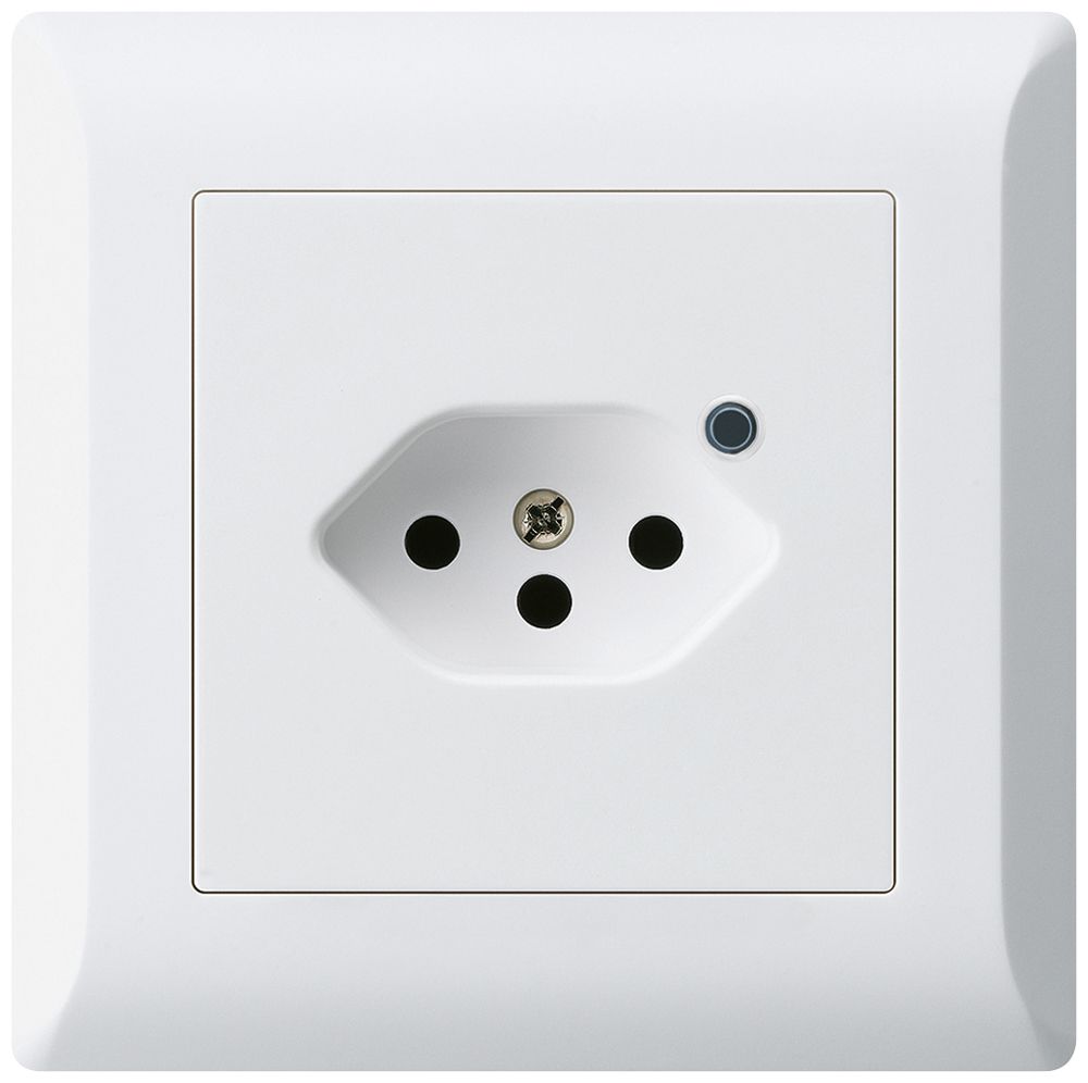 UP-Steckdose Hager kallysto.line 1×T13 beleuchtet C ultraweiss