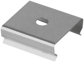 Clip di fissaggio LDV PM02/MB, per profilo tondo PM02, argento