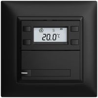 Pulsante RTH INC KNX 1×EDIZIOdue FMI nero, con carta+LED RGB