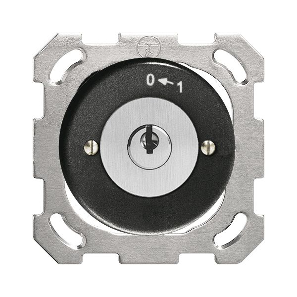 UP-Schwenktaster 0<-1/2P schwarz mit Sicherheitsschloss