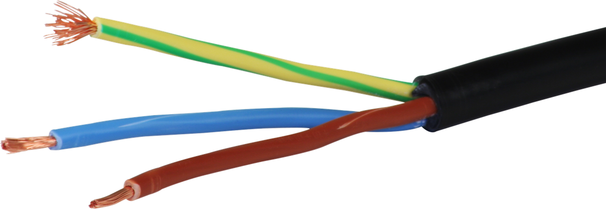Kabel Td 3×2.5mm² LNPE schwarz Eca
