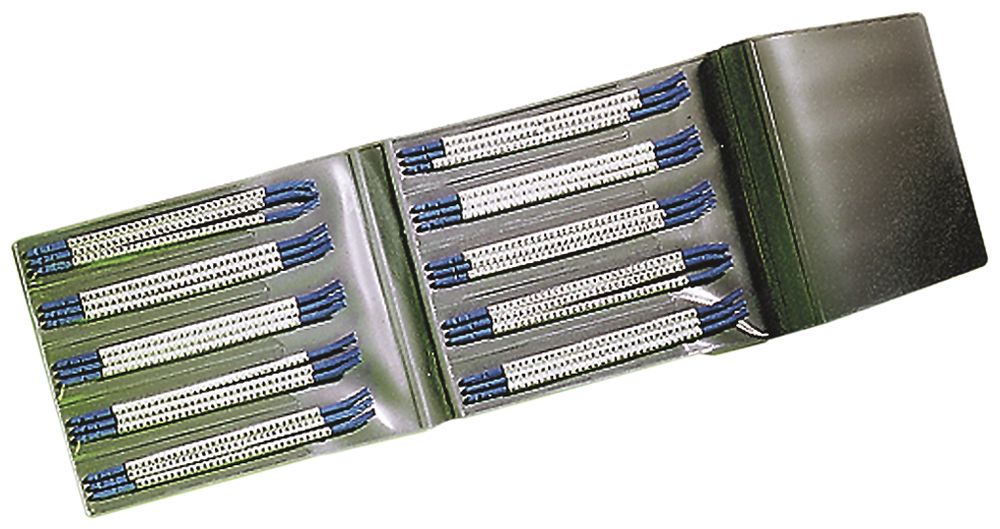 Kit de bague-repère Plica STD, pour 0.75…1mm² Ø1.9…2.65mm impression: 0…9, blanc